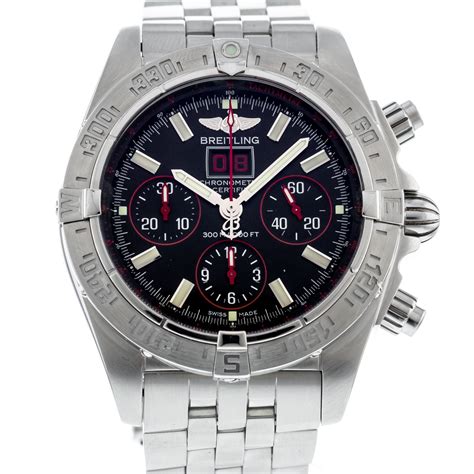 breitling blackbird red strike a44359|Breitling chronomat blackbird.